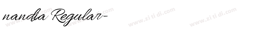 nandia Regular字体转换 nandia Regular字体转换